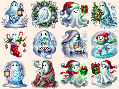 Christmas Ghosts (P2) Clipart Christmas Ghosts - Wonders Artist