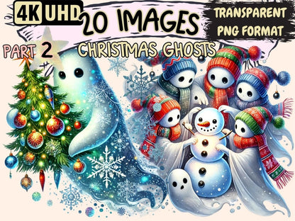 Christmas Ghosts (P2) Clipart Christmas Ghosts - Wonders Artist