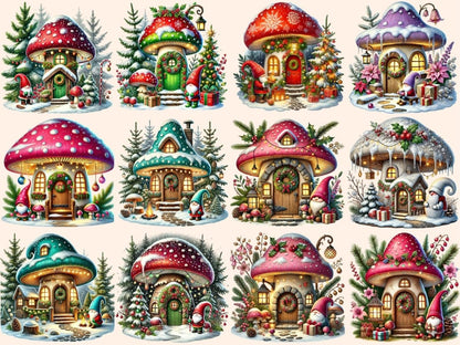 Christmas Gnome Houses Clipart Christmas Gnome png - Wonders Artist