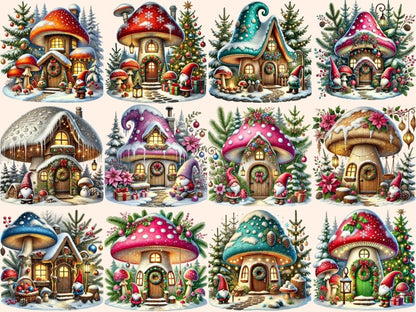Christmas Gnome Houses Clipart Christmas Gnome png - Wonders Artist