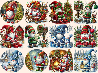 Christmas Gnomes Clipart Christmas Gnome Art - Wonders Artist