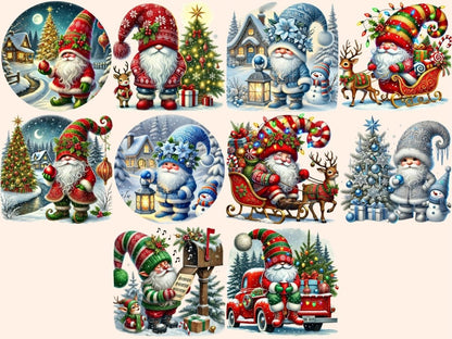 Christmas Gnomes Clipart Christmas Gnome Art - Wonders Artist