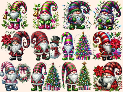 Christmas Gnomes (P2) Clipart Christmas clip art - Wonders Artist