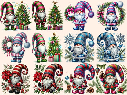 Christmas Gnomes (P2) Clipart Christmas clip art - Wonders Artist