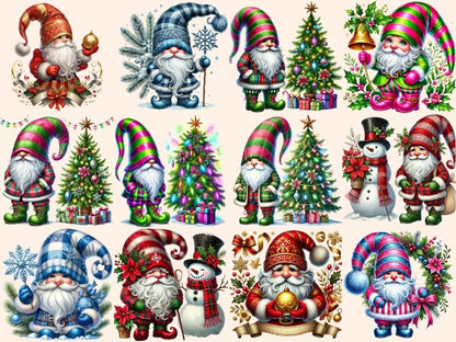 Christmas Gnomes (P2) Clipart Christmas clip art - Wonders Artist