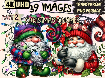 Christmas Gnomes (P2) Clipart Christmas clip art - Wonders Artist