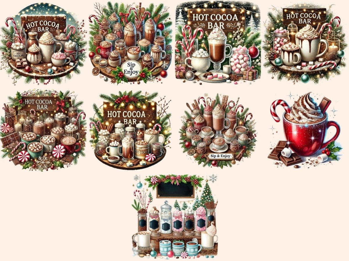 Christmas Hot Cocoa Bar Clipart Christmas Cocoa - Wonders Artist