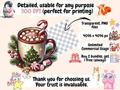 Christmas Hot Cocoa Bar Clipart Christmas Cocoa - Wonders Artist