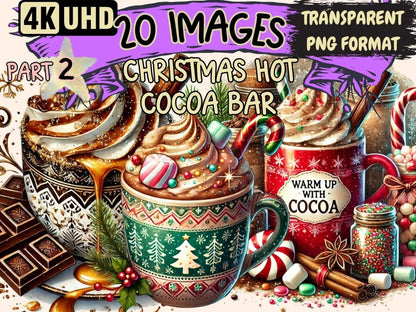 Christmas Hot Cocoa Bar (P2) Clipart Christmas Cocoa - Wonders Artist