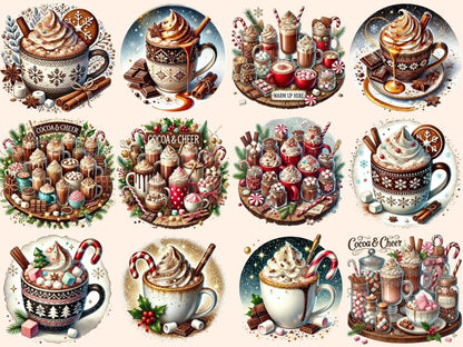 Christmas Hot Cocoa Bar (P2) Clipart Christmas Cocoa - Wonders Artist