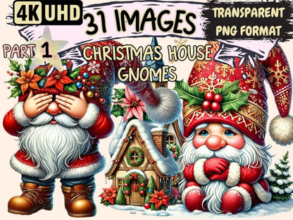 Christmas House Gnomes Clipart Christmas House png - Wonders Artist
