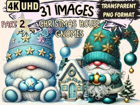 Christmas House Gnomes (P2) Clipart Christmas House png - Wonders Artist