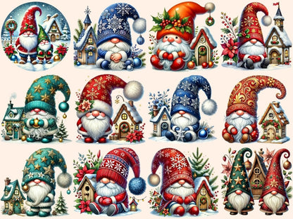 Christmas House Gnomes (P2) Clipart Christmas House png - Wonders Artist