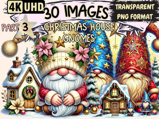Christmas House Gnomes (P3) Clipart Christmas House png - Wonders Artist