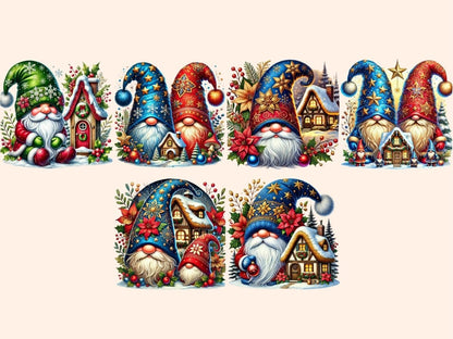 Christmas House Gnomes (P3) Clipart Christmas House png - Wonders Artist