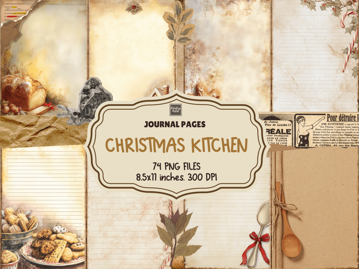 Christmas Kitchen Journal Pages All Bundles Journal Pages new bundles all - WondersArtist