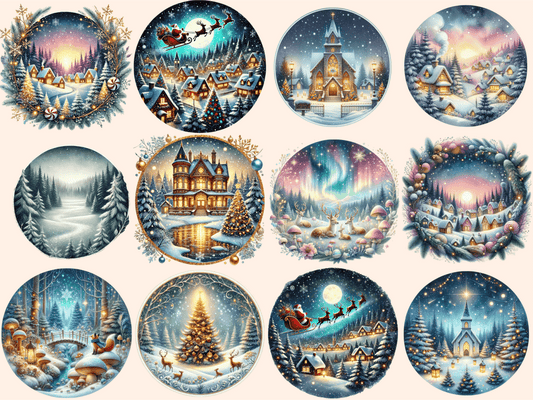 Christmas Landscapes Clipart