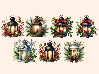 Christmas Lanterns Clipart Christmas Glow - Wonders Artist