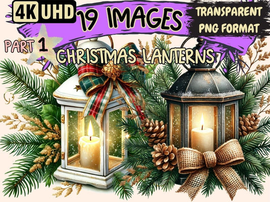 Christmas Lanterns Clipart Christmas Glow - Wonders Artist