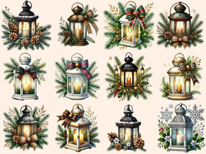 Christmas Lanterns Clipart Christmas Glow - Wonders Artist