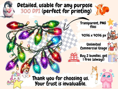 Christmas Lights Clipart christmas clipart - Wonders Artist