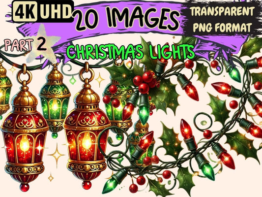 Christmas Lights (P2) Clipart christmas clipart - Wonders Artist
