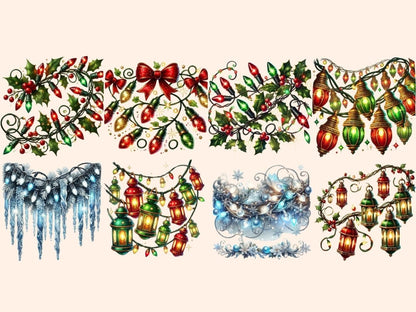 Christmas Lights (P2) Clipart christmas clipart - Wonders Artist