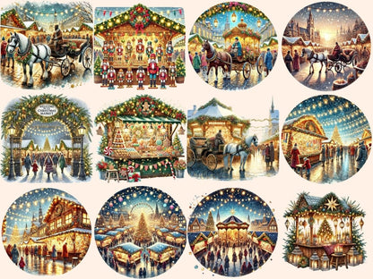 Christmas Markets (P2) Clipart Christmas Bazaar - Wonders Artist