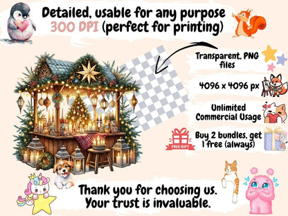 Christmas Markets (P2) Clipart Christmas Bazaar - Wonders Artist