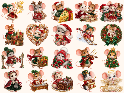 Christmas Mouse Clipart — 01_grid.png