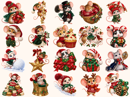 Christmas Mouse Clipart — 02_grid.png