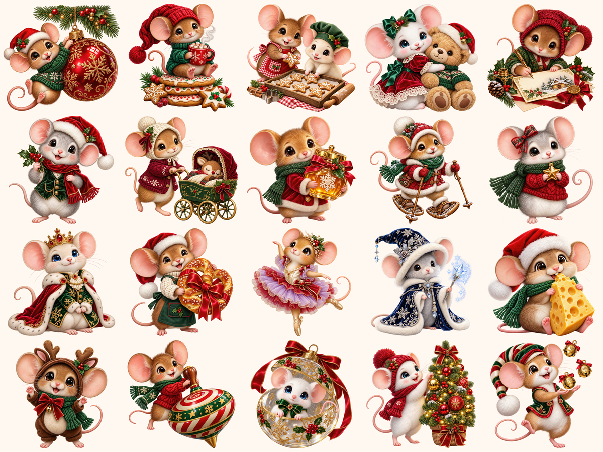 Christmas Mouse Clipart — 03_grid.png
