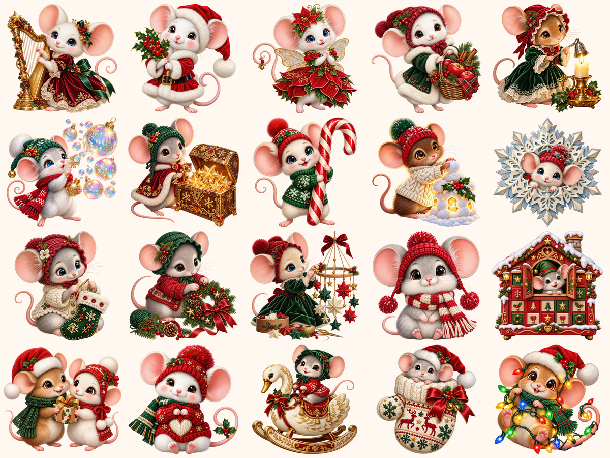 Christmas Mouse Clipart — 04_grid.png