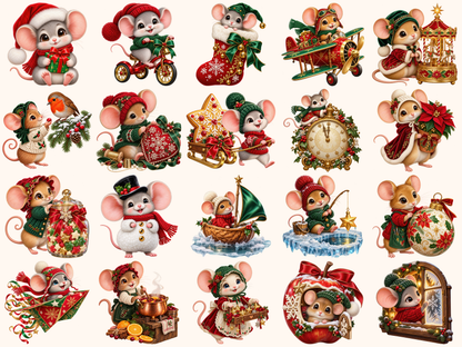 Christmas Mouse Clipart — 05_grid.png