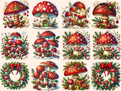 Christmas Mushrooms Clipart christmas forest png - Wonders Artist
