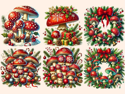 Christmas Mushrooms Clipart christmas forest png - Wonders Artist