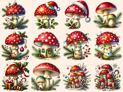 Christmas Mushrooms Clipart christmas forest png - Wonders Artist