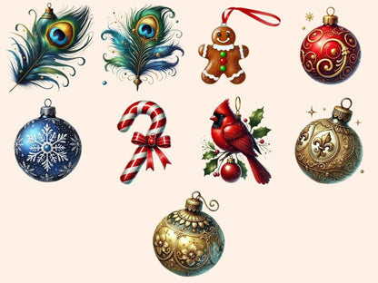 Christmas Ornaments Clipart Christmas Baubles - Wonders Artist