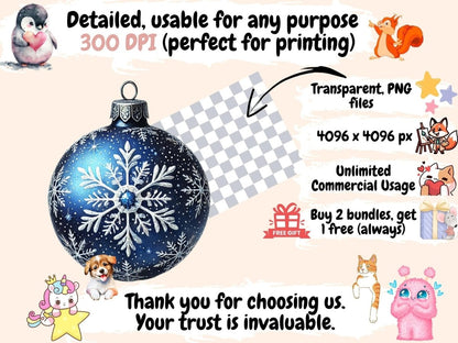Christmas Ornaments Clipart Christmas Baubles - Wonders Artist