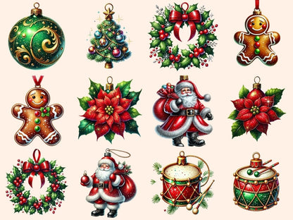 Christmas Ornaments (P2) Clipart christmas balls - Wonders Artist