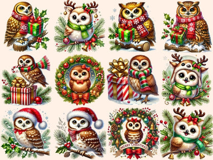 Christmas Owls Clipart chirstmas owl images - Wonders Artist