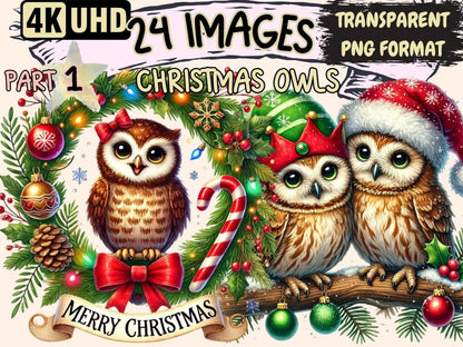 Christmas Owls Clipart chirstmas owl images - Wonders Artist