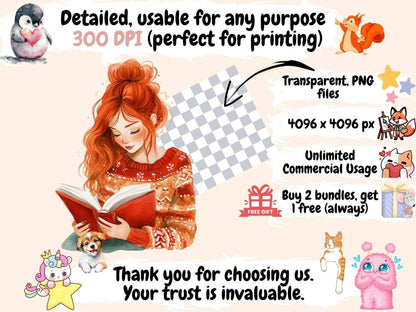 Christmas Planner Watercolor Clipart christmas images - Wonders Artist