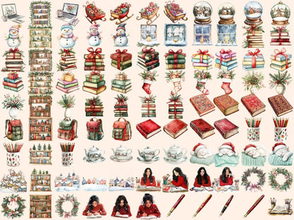 Christmas Planner Watercolor Clipart christmas images - Wonders Artist