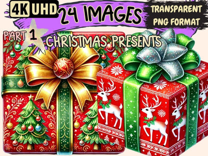 Christmas Presents Clipart Christmas Gift Art - Wonders Artist