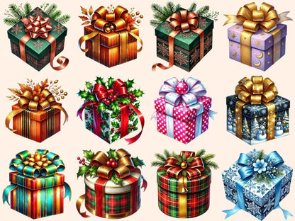 Christmas Presents Clipart Christmas Gift Icons - Wonders Artist
