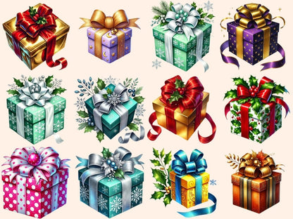 Christmas Presents Clipart Christmas Gift Icons - Wonders Artist
