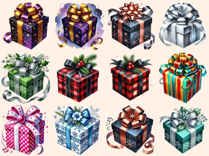 Christmas Presents (P2) Clipart Christmas Gift Icons - Wonders Artist