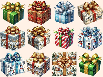 Christmas Presents (P2) Clipart Christmas Gift Art - Wonders Artist
