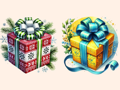 Christmas Presents (P2) Clipart Christmas Gift Icons - Wonders Artist